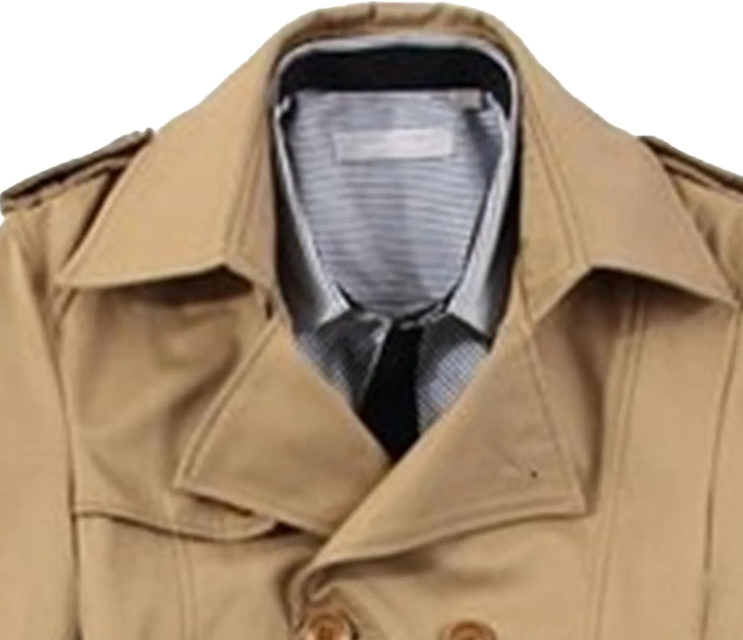 Men Classic Wool Length Jacket Double Breasted Slim Fit Trench Coat Mid Long Casual Business Peacoat