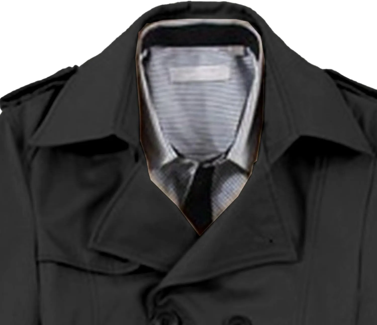 Men Classic Wool Length Jacket Double Breasted Slim Fit Trench Coat Mid Long Casual Business Peacoat