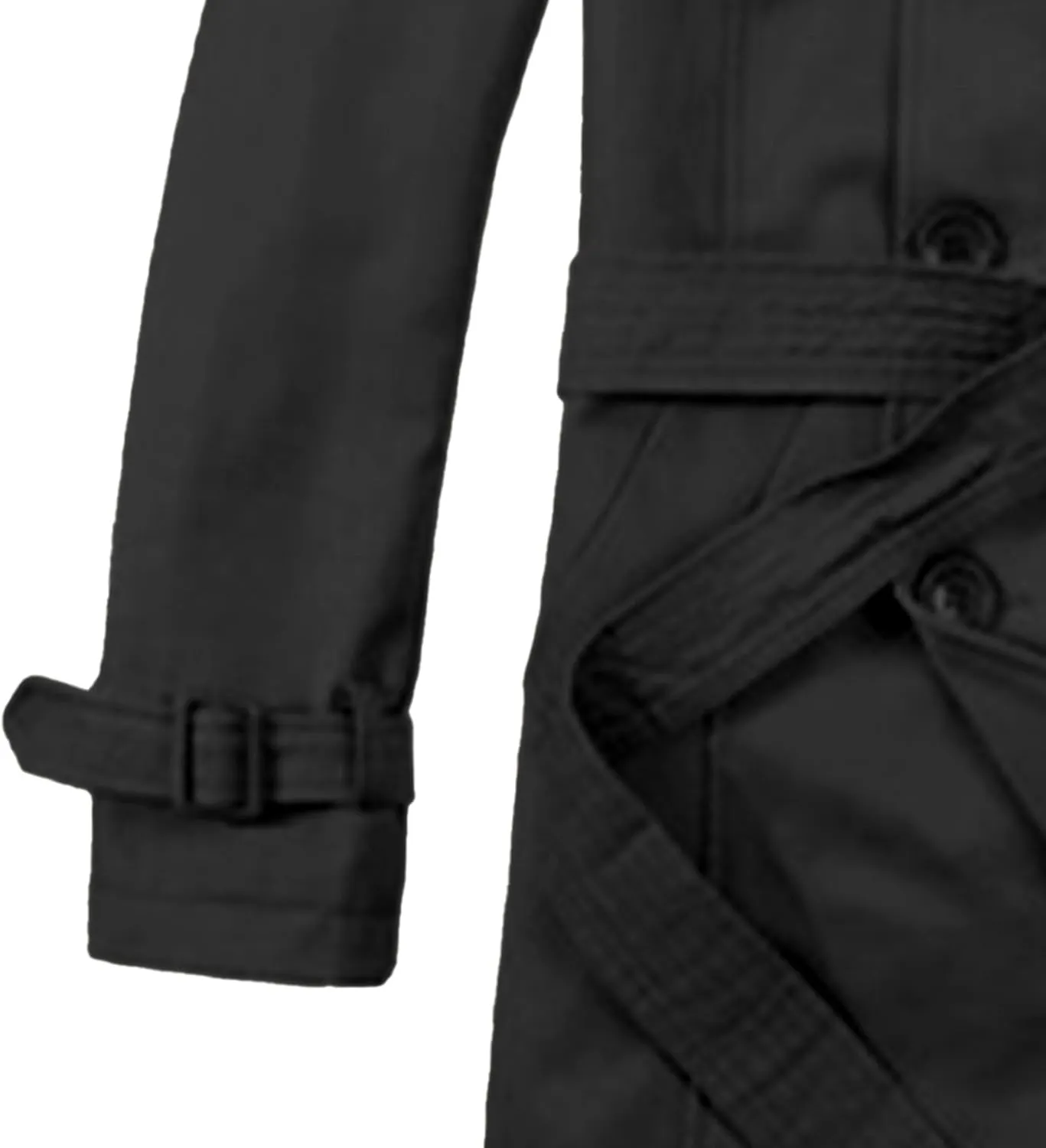 Men Classic Wool Length Jacket Double Breasted Slim Fit Trench Coat Mid Long Casual Business Peacoat