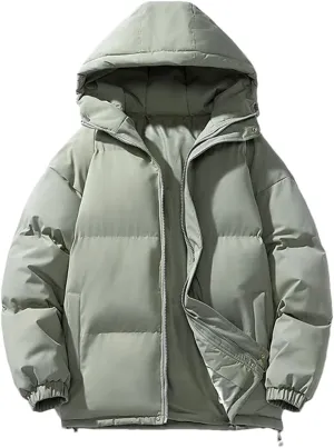 Men Winter Cotton-Padded Coats Men Outdoor Hooded Puffer Jackets Casual Windbreaker Thick Warm Parkas