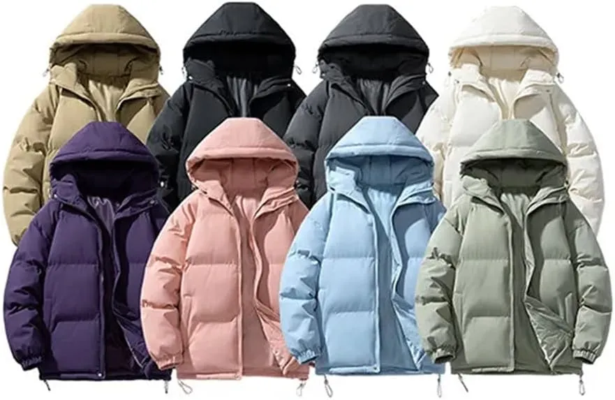 Men Winter Cotton-Padded Coats Men Outdoor Hooded Puffer Jackets Casual Windbreaker Thick Warm Parkas