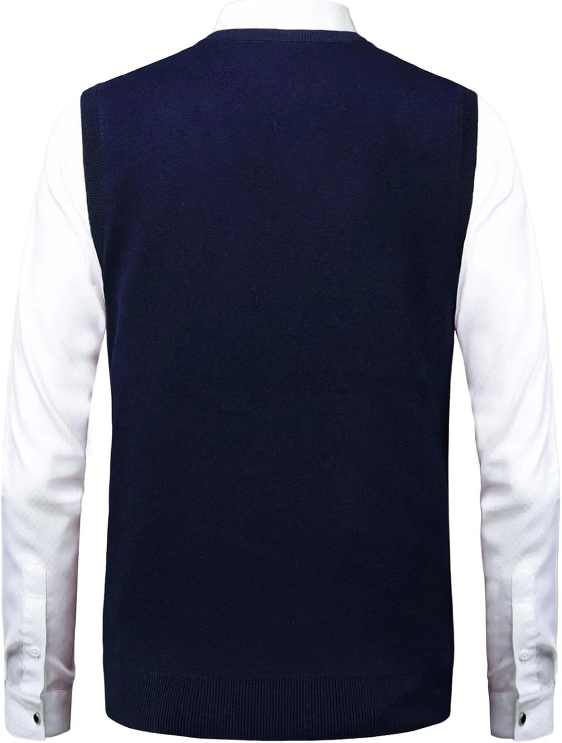 Mens Argyle Sweater Vests V-Neck Sleeveless Pullover Classic Business Knitwear Wool Cardigan Autumn Winter Vest
