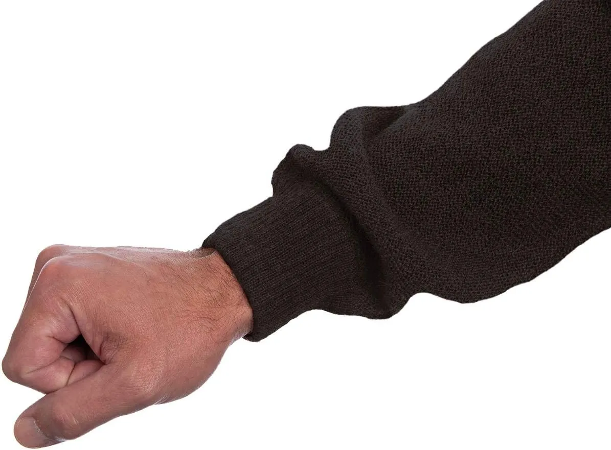 Men's Button Down Golf Cardigan Sweater with Pockets - 100% Alpaca Wool
