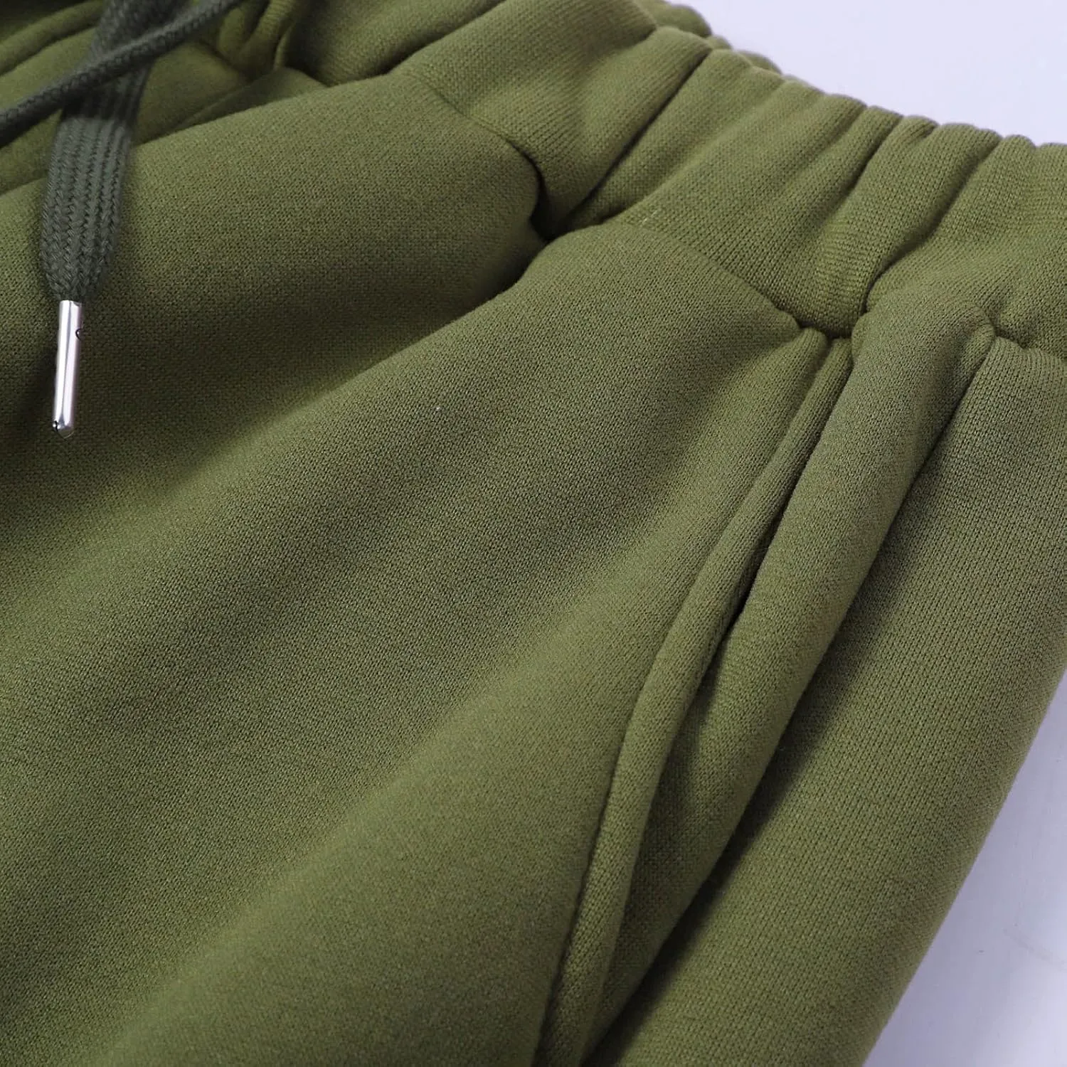 Mens Casual Cotton Sweatpants Solid Color Joggers Lounge Athletic Gym Pants Hiking Hunting Work Trousers