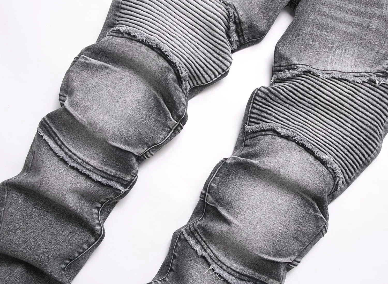 Men's Distressed Ripped Slim Fit Denim Jeans Pants