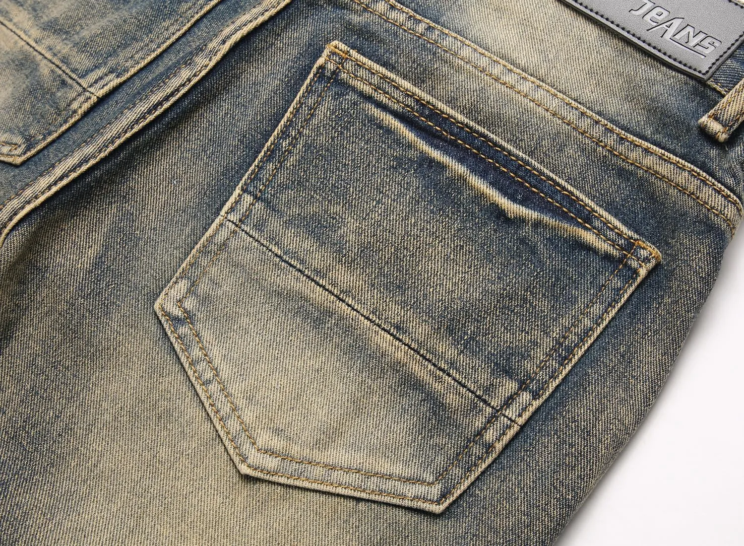 Men's Distressed Ripped Slim Fit Denim Jeans Pants