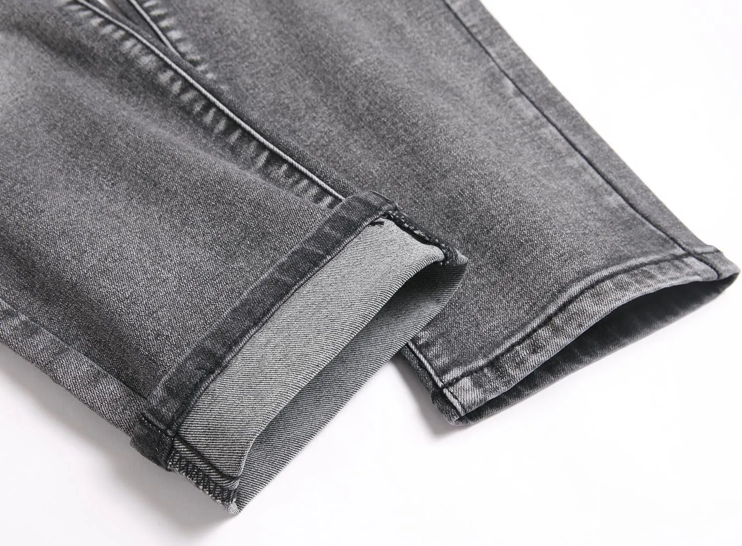 Men's Distressed Ripped Slim Fit Denim Jeans Pants