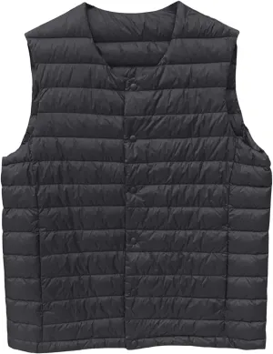 Men's Down Vest Male Collarless Lightweight Puffer Vest Man Winter Warm Quilted Sleeveless Jacket