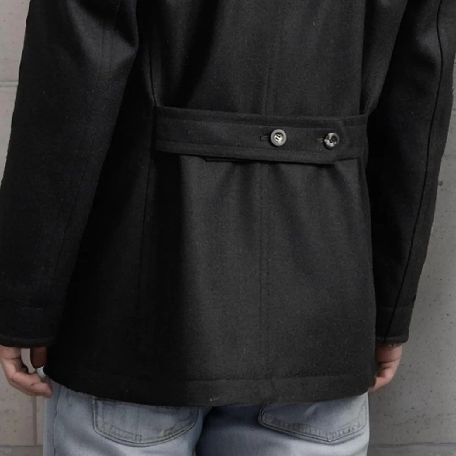 Mens Fur Collar Wool Overcoat Slim Fit Casual Business Trench Overcoats Winter Coat Double Breasted Male Peacoat