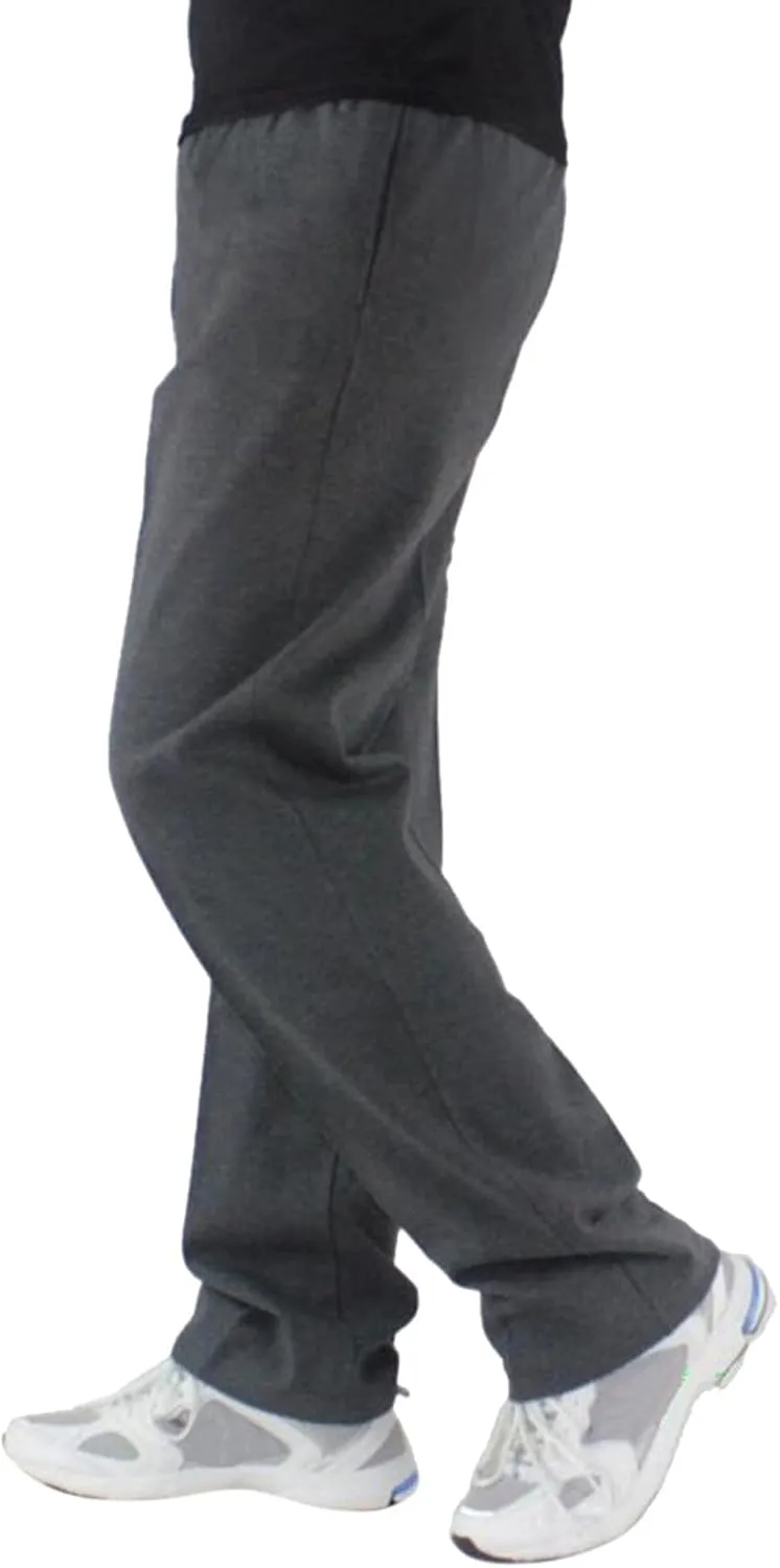 Men's Linen Harem Pants, Casual Loose Drawstring Elastic Waist Sweatpant, Outdoor Baggy Hiking Jogger Trousers Pockets