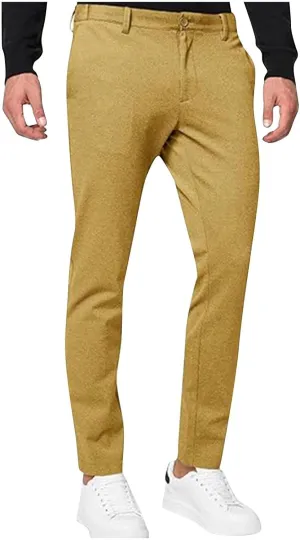 Men's Pants Stretch Lightweight Casual Slim Fit Golf Pant for Men Work Outdoor Fashion Trendy 2025 Spring Trousers
