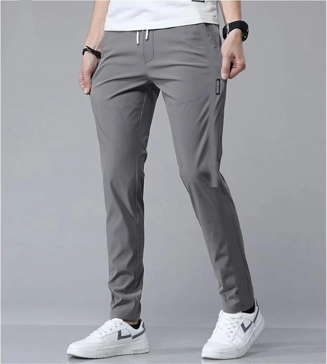Mens Pants, Ultra Stretch Quick Drying Pants, Loose Fit Casual Jogging Trousers for Running Workout Training