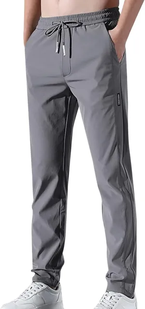 Mens Pants, Ultra Stretch Quick Drying Pants, Loose Fit Casual Jogging Trousers for Running Workout Training