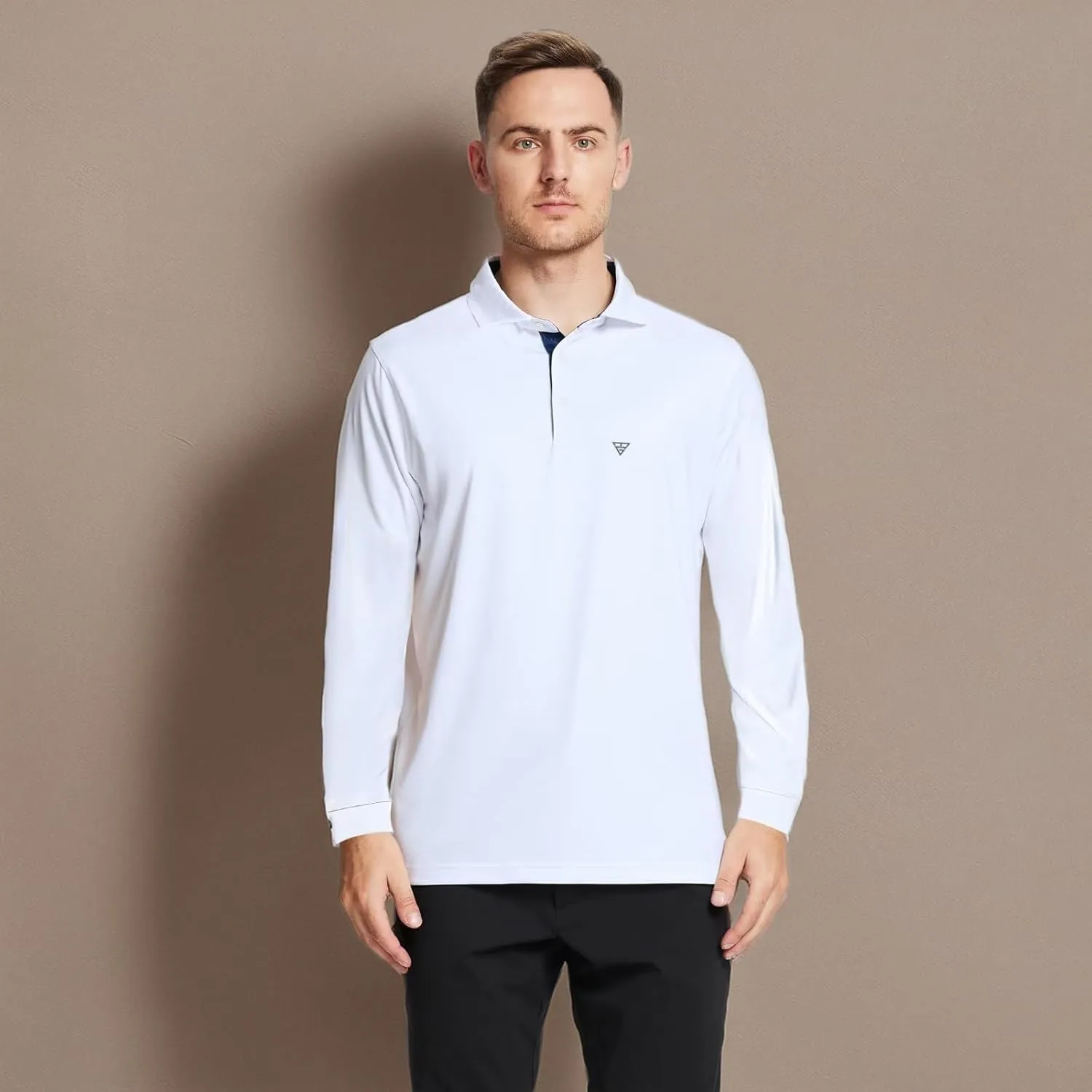 Mens Polo Shirts Short and Long Sleeve Casual Solid Stylish Dry Fit Performance Designed Collared Golf Polo Shirts for Men