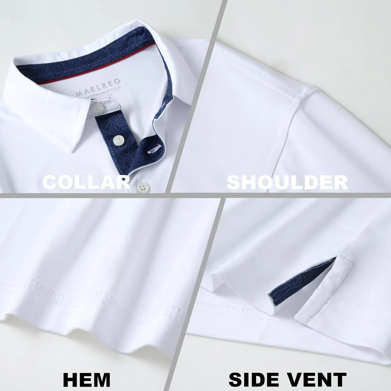 Mens Polo Shirts Short and Long Sleeve Casual Solid Stylish Dry Fit Performance Designed Collared Golf Polo Shirts for Men