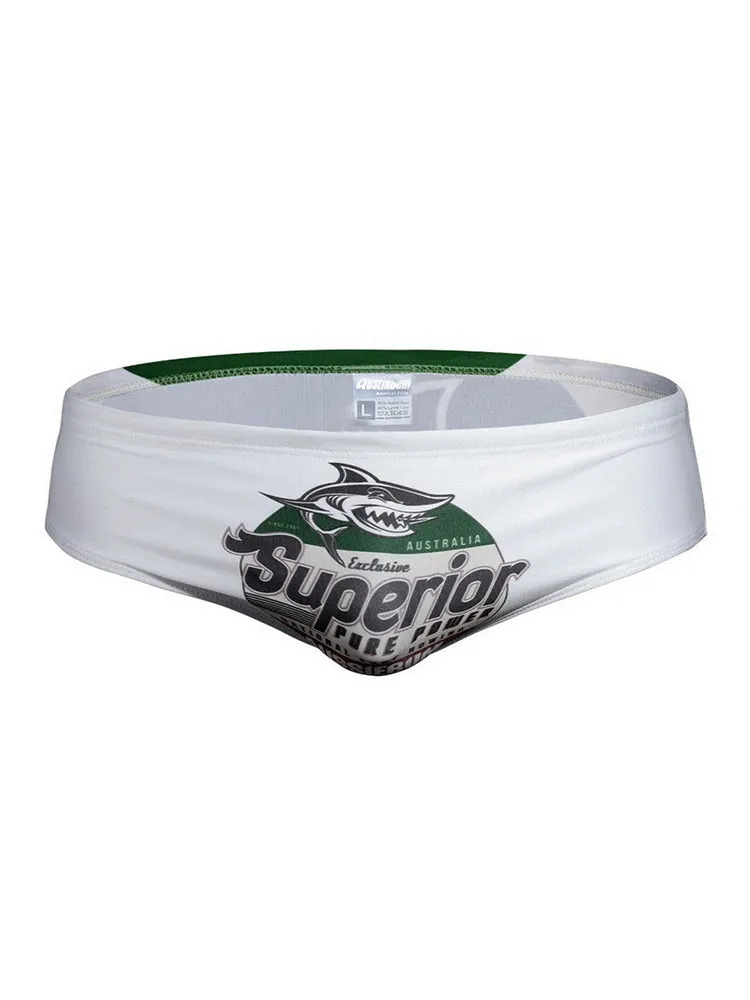Men's Shark Printed Swimming Trunks