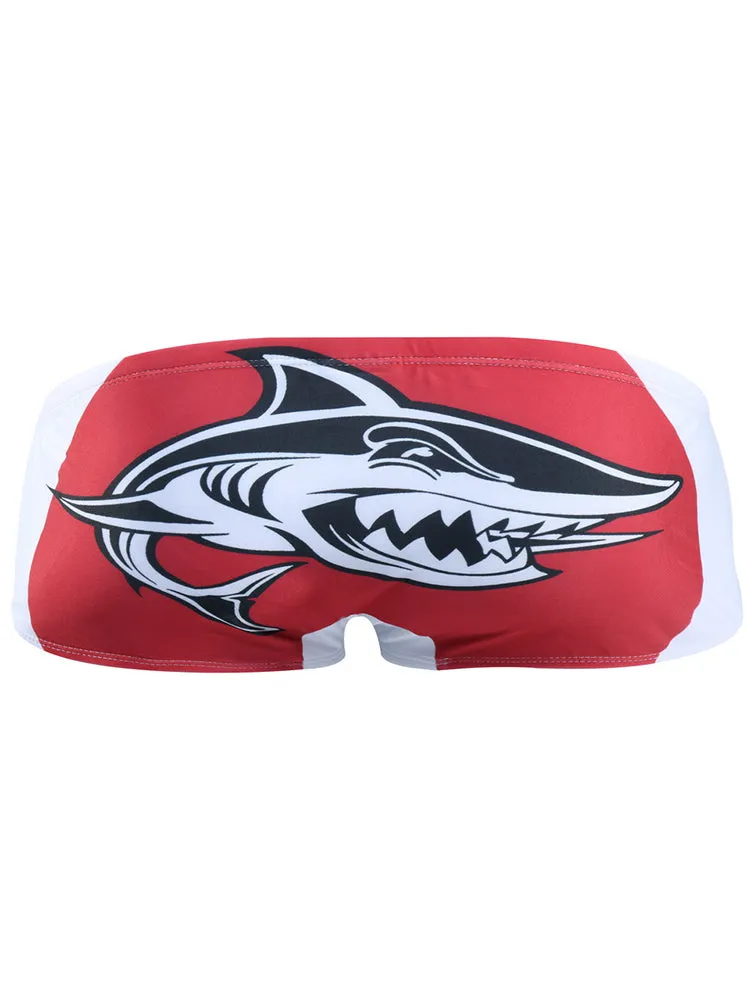 Men's Shark Printed Swimming Trunks