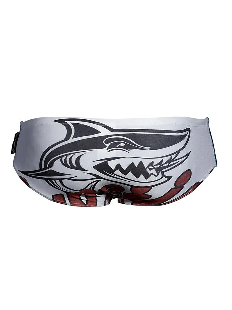 Men's Shark Printed Swimming Trunks