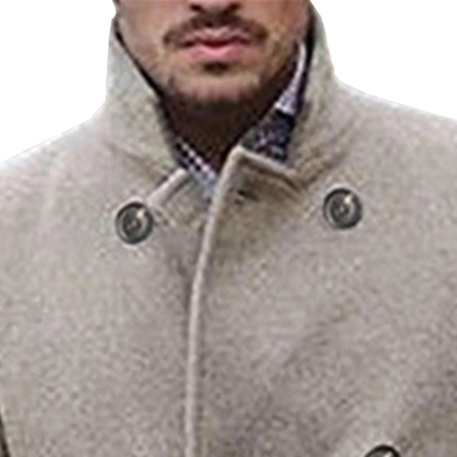 Men's Trench Coat Long Wool Coat Winter Classic Overcoat Pea Coat Casual Notch Lapel Double Breasted Coat