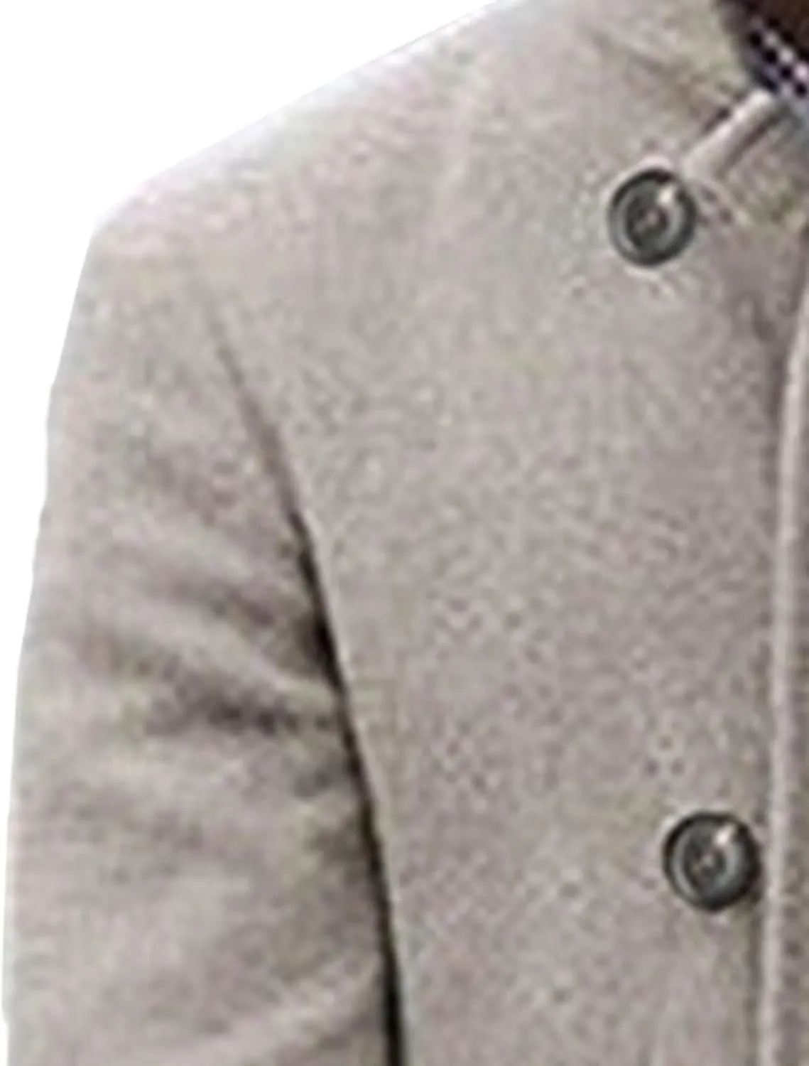 Men's Trench Coat Long Wool Coat Winter Classic Overcoat Pea Coat Casual Notch Lapel Double Breasted Coat
