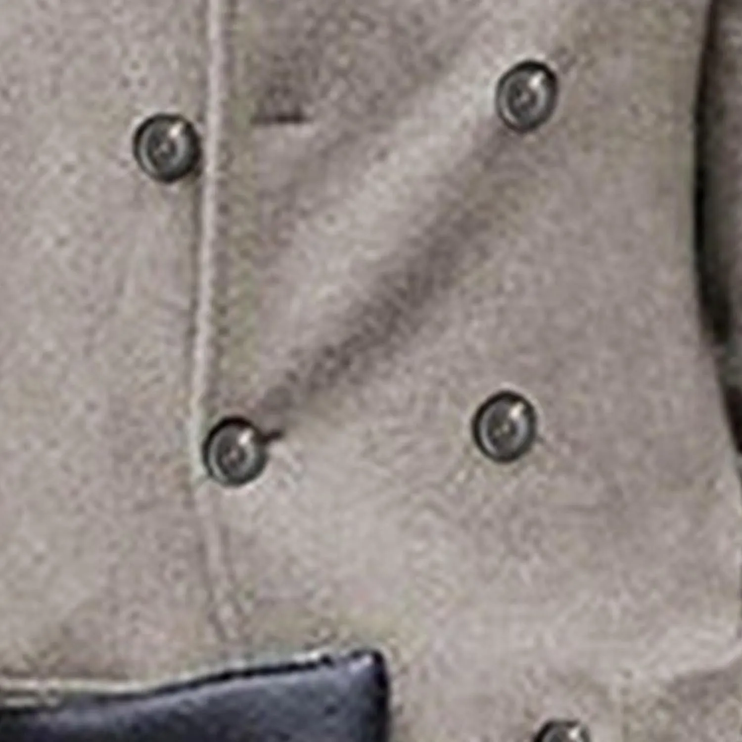 Men's Trench Coat Long Wool Coat Winter Classic Overcoat Pea Coat Casual Notch Lapel Double Breasted Coat