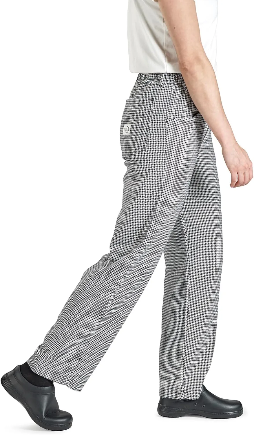 Mercer Culinary womens Cook chefs pants, Black/White, X-Small