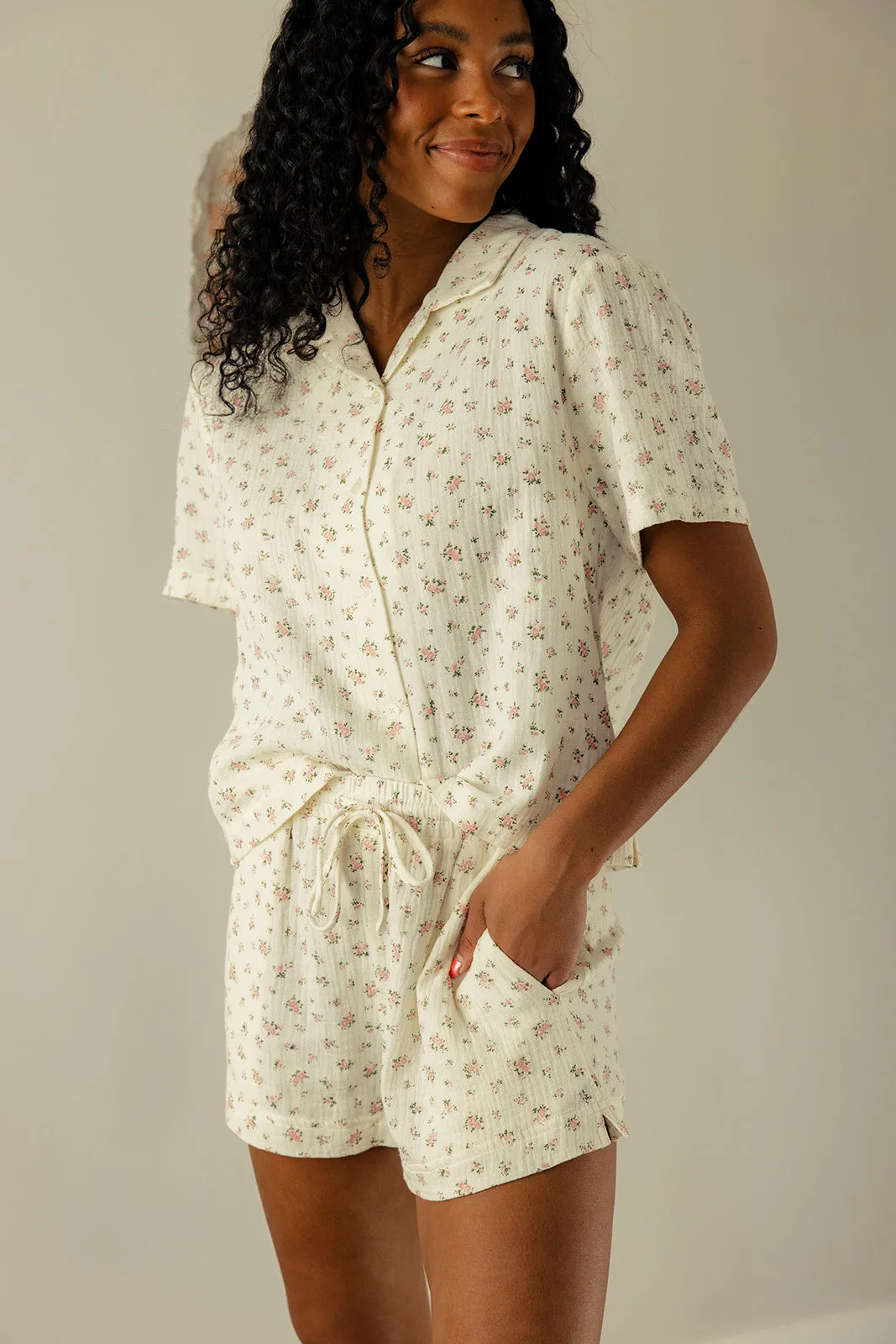 Middle Of The Night Button Blouse