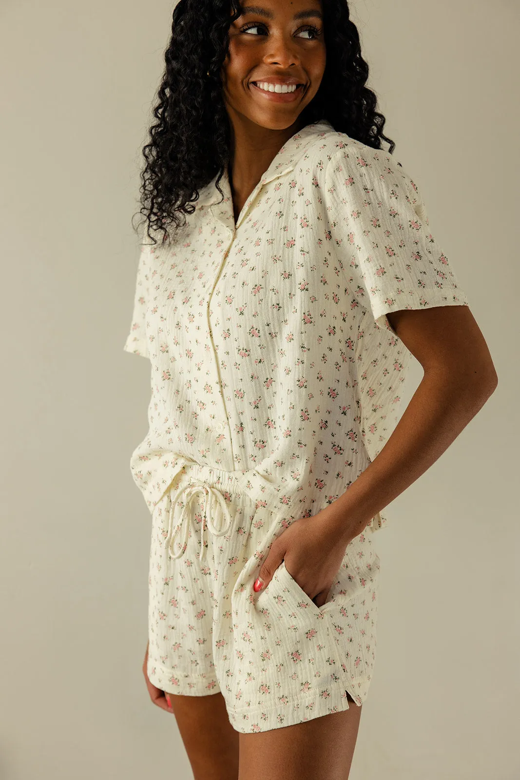 Middle Of The Night Button Blouse