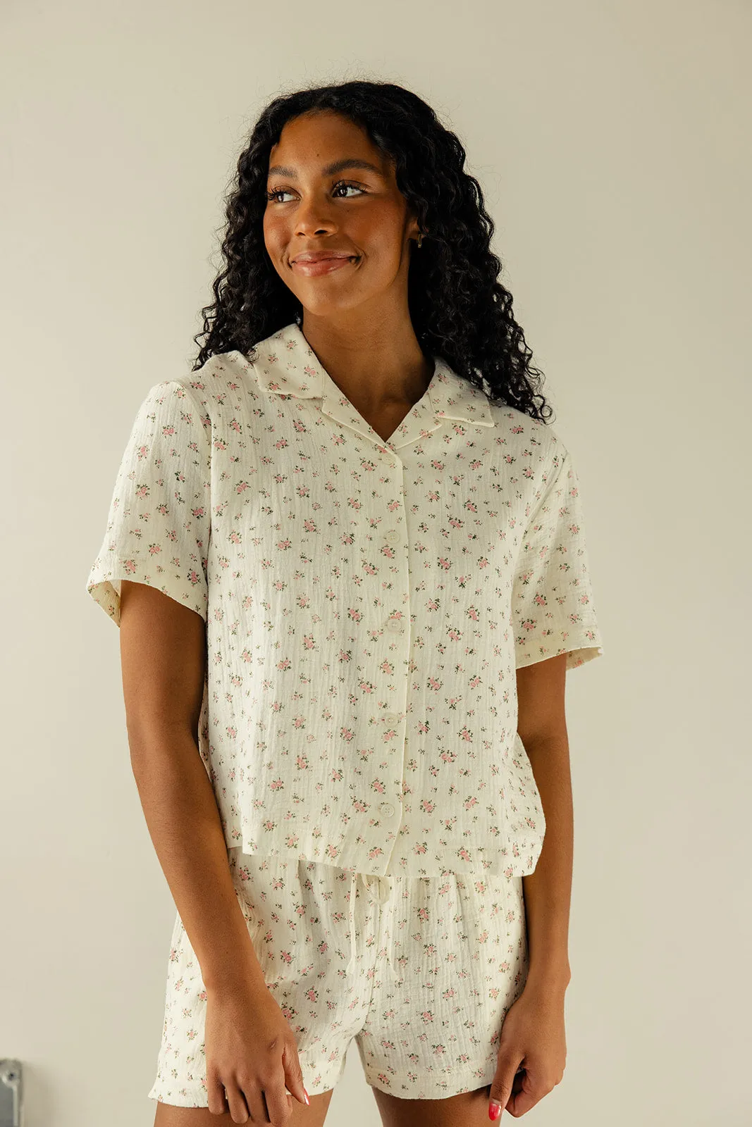 Middle Of The Night Button Blouse