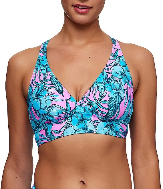 Next Luau 25min Sports Bra Bikini Top