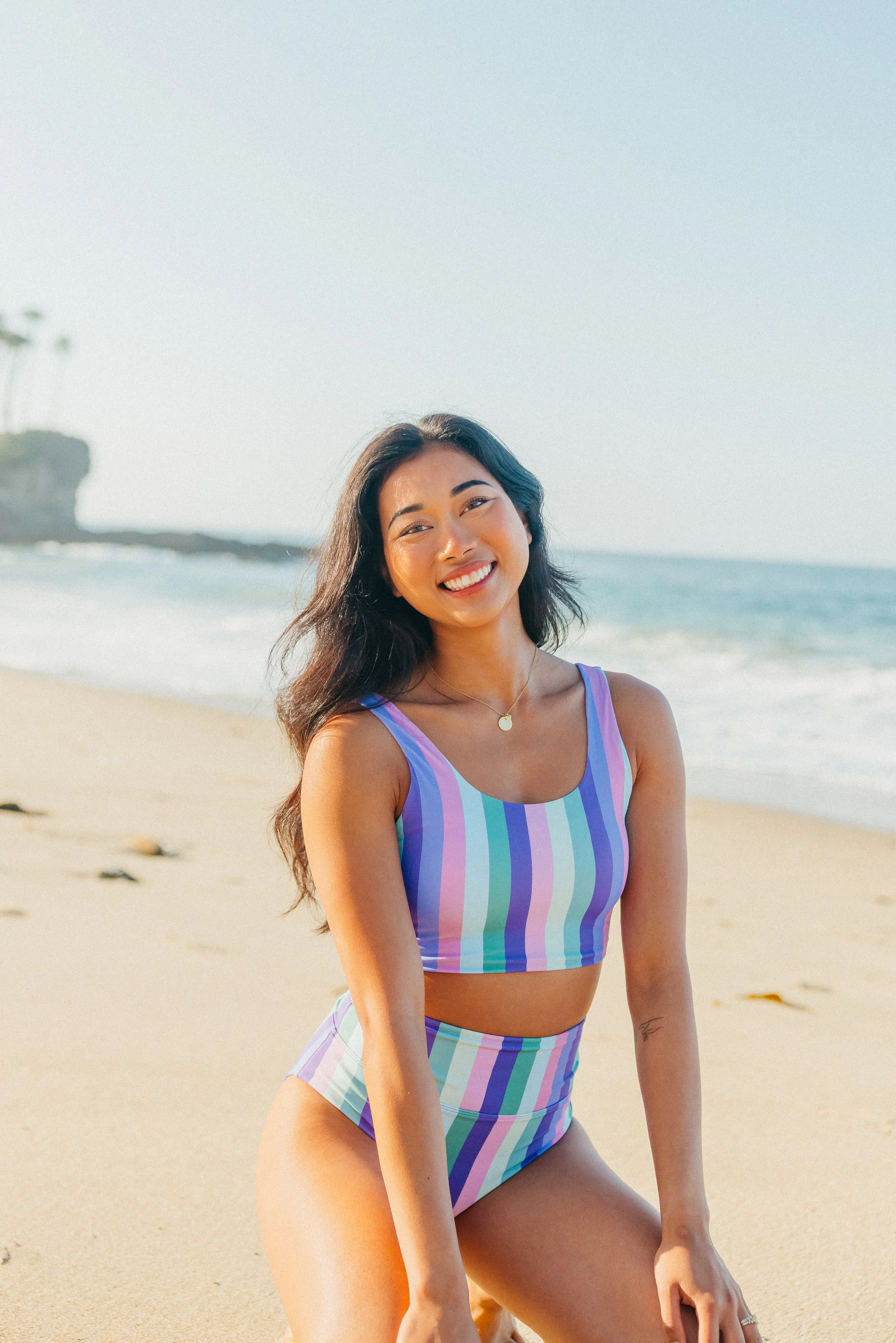 Oasis Bikini Top - Siren Stripes