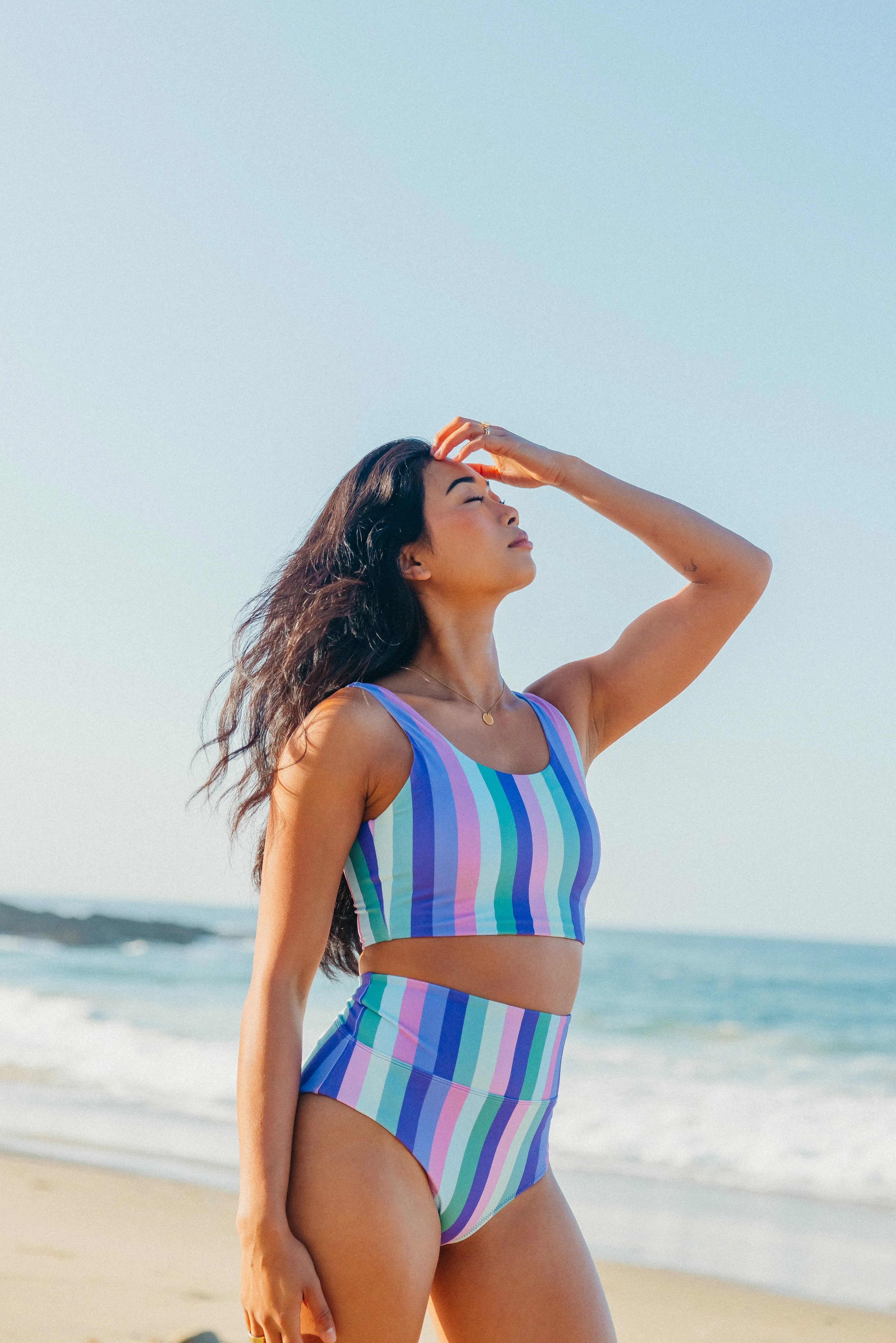 Oasis Bikini Top - Siren Stripes
