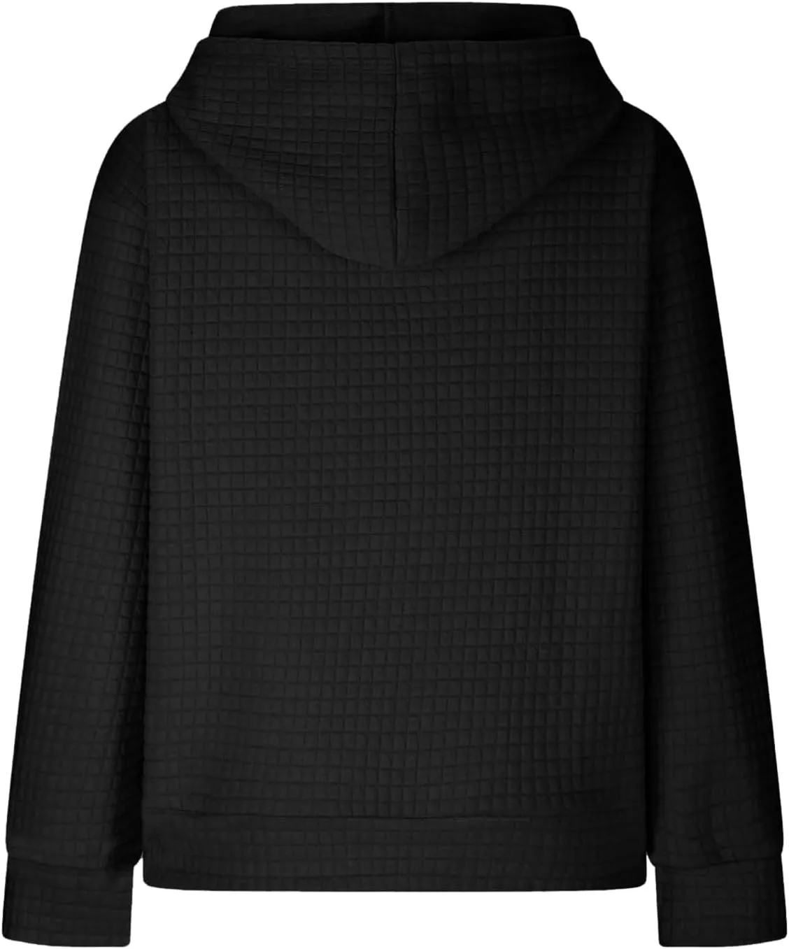 Oversized Hoodies for Women Waffle Pullover Casual Loose Fit Hooded Sweatshirt Long Sleeve Drawstring Tops