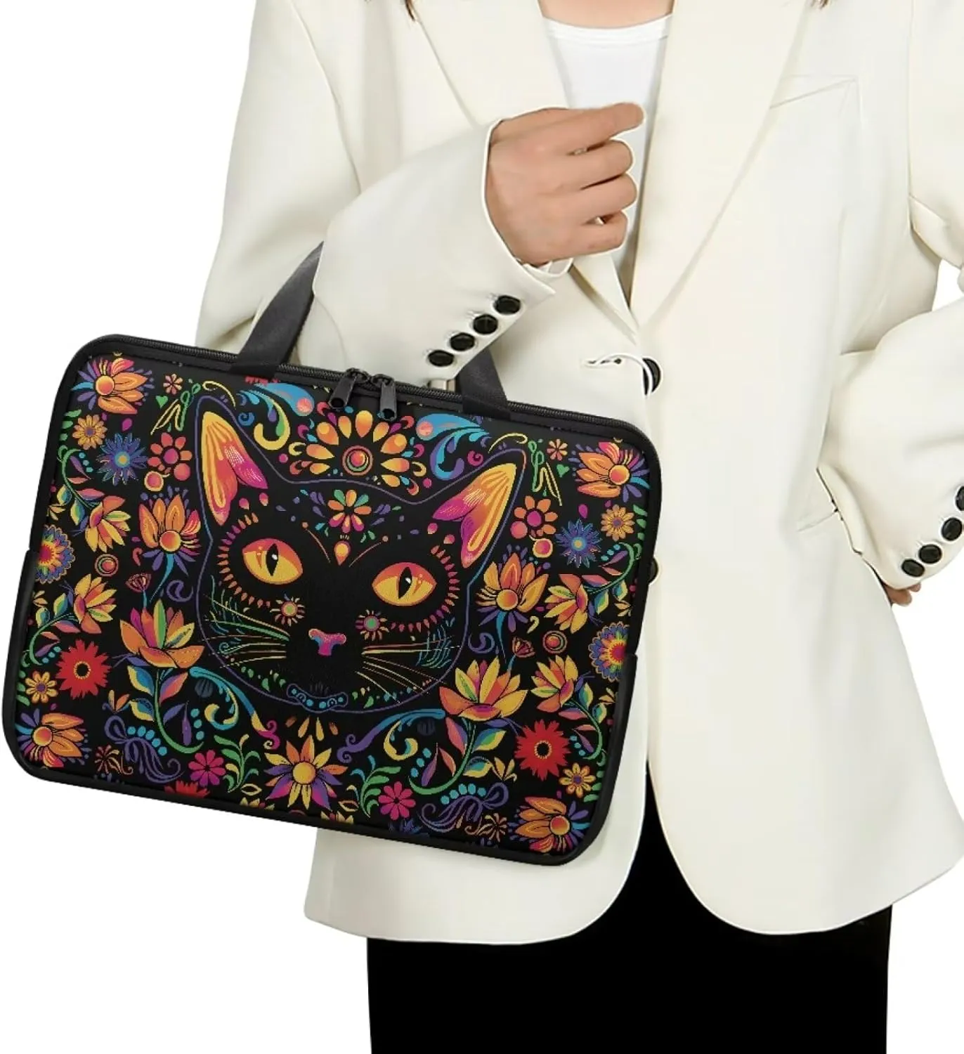 Protective Laptop Sleeve,Leather Laptop Bag for Women, Water-Resistant Computer Bags For Laptops for Men