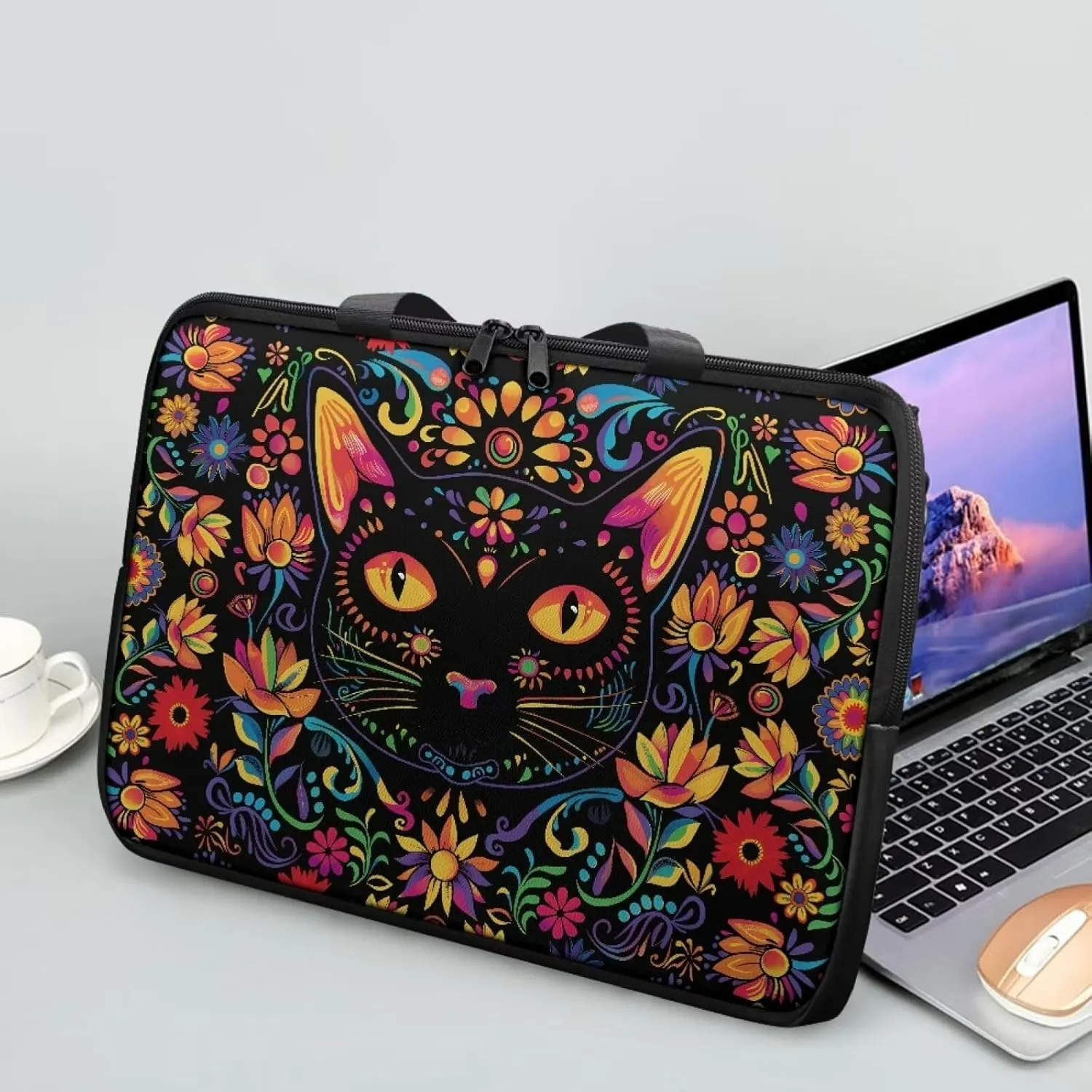 Protective Laptop Sleeve,Leather Laptop Bag for Women, Water-Resistant Computer Bags For Laptops for Men