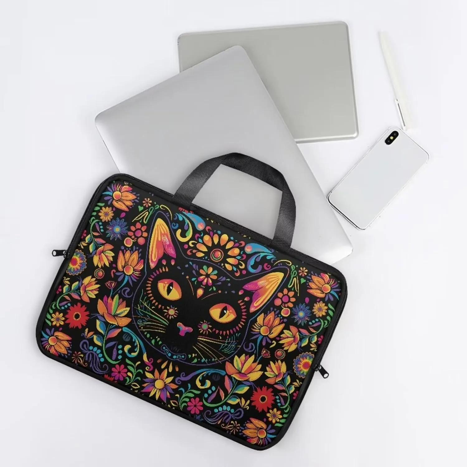 Protective Laptop Sleeve,Leather Laptop Bag for Women, Water-Resistant Computer Bags For Laptops for Men