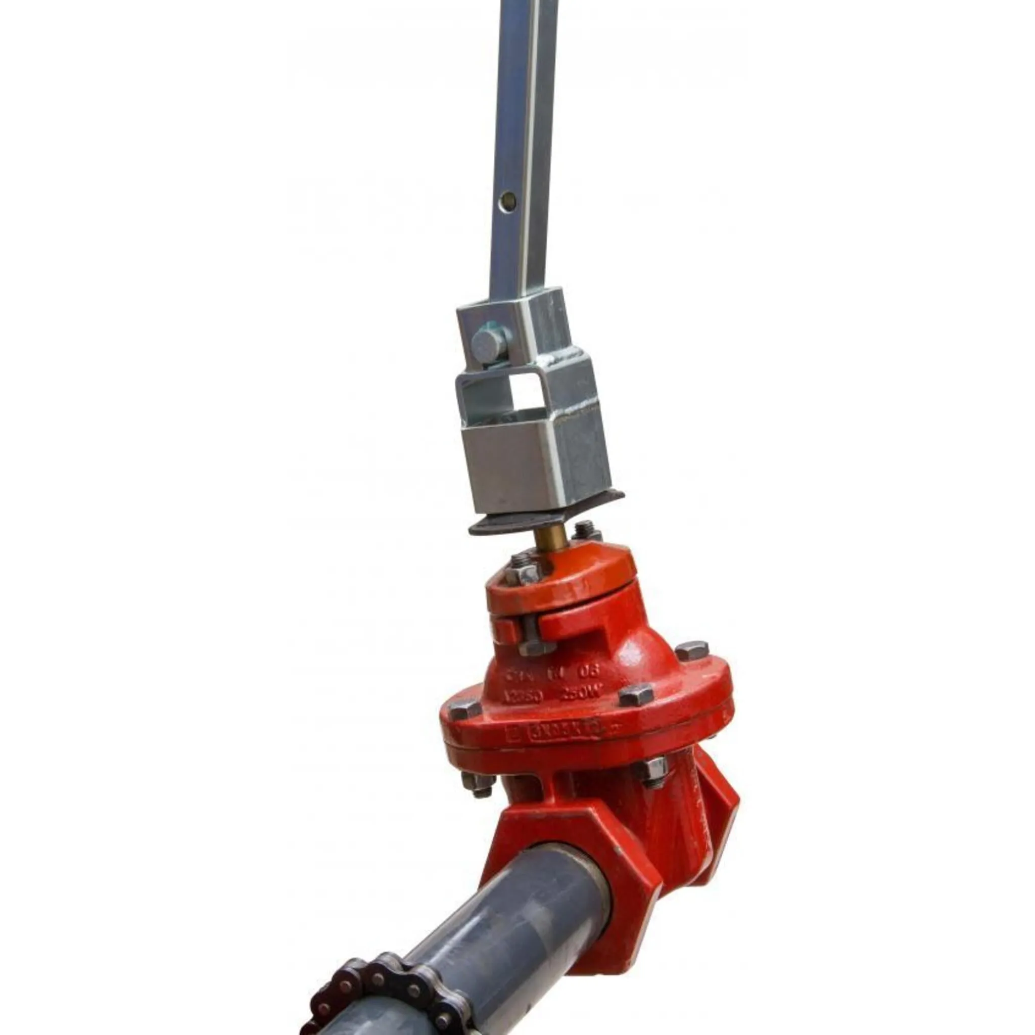 Reed VKP3CK1CK2 Pivoting Valve Key Set for 1" & 2" Operating Nuts, Adjustable Length (46.5"-82"), 200 ft-lbs Torque, Power Drive Compatible