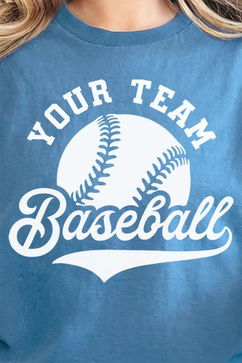 Retro Baseball Your Team Short Sleeve Relaxed Fit T-Shirt