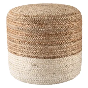 Sabal Cylinder Jute Pouf - Multiple Colors
