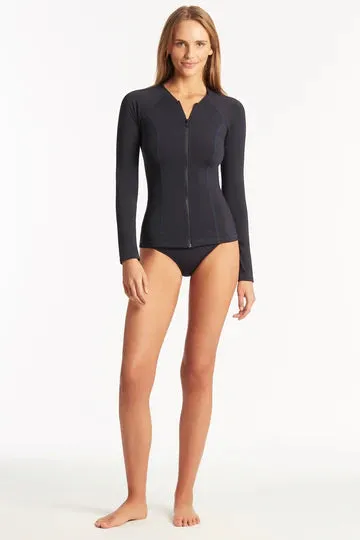 Sea Level Long Sleeve Rash Vest in Night sky