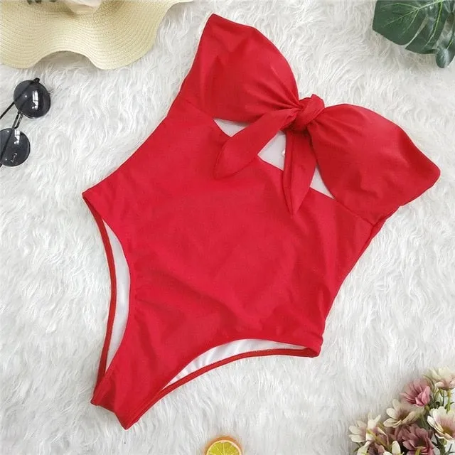 Sexy 2019 Ladies Retro High Waist Swimwear