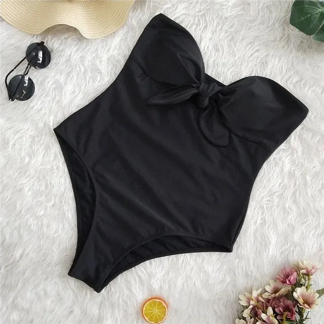 Sexy 2019 Ladies Retro High Waist Swimwear
