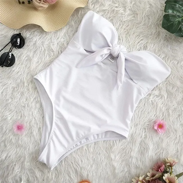 Sexy 2019 Ladies Retro High Waist Swimwear