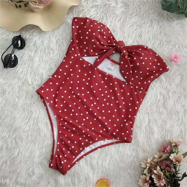 Sexy 2019 Ladies Retro High Waist Swimwear