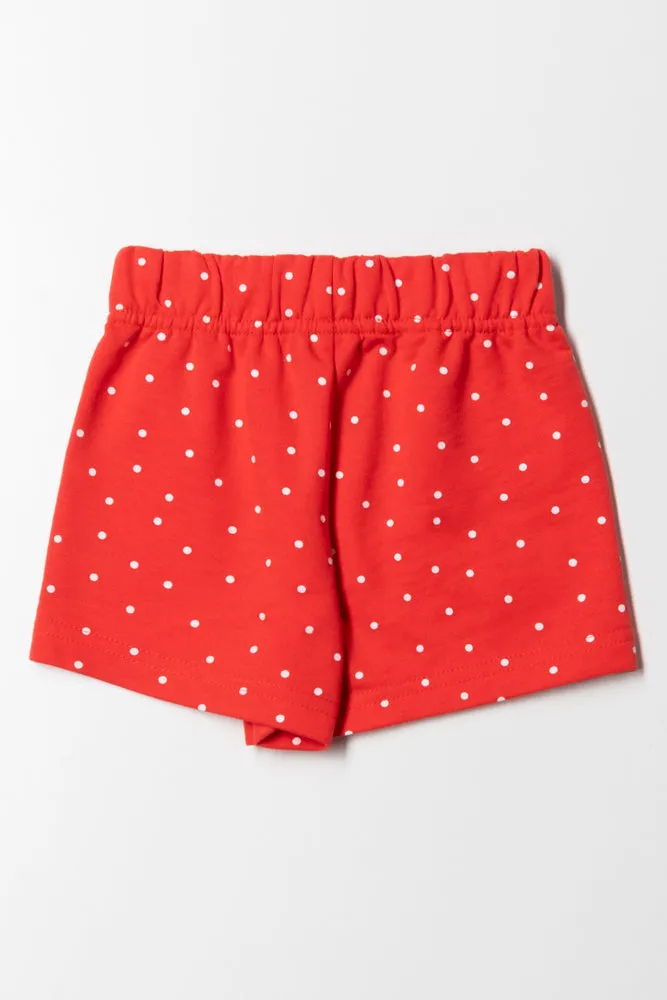 Shorts With Pocket Red