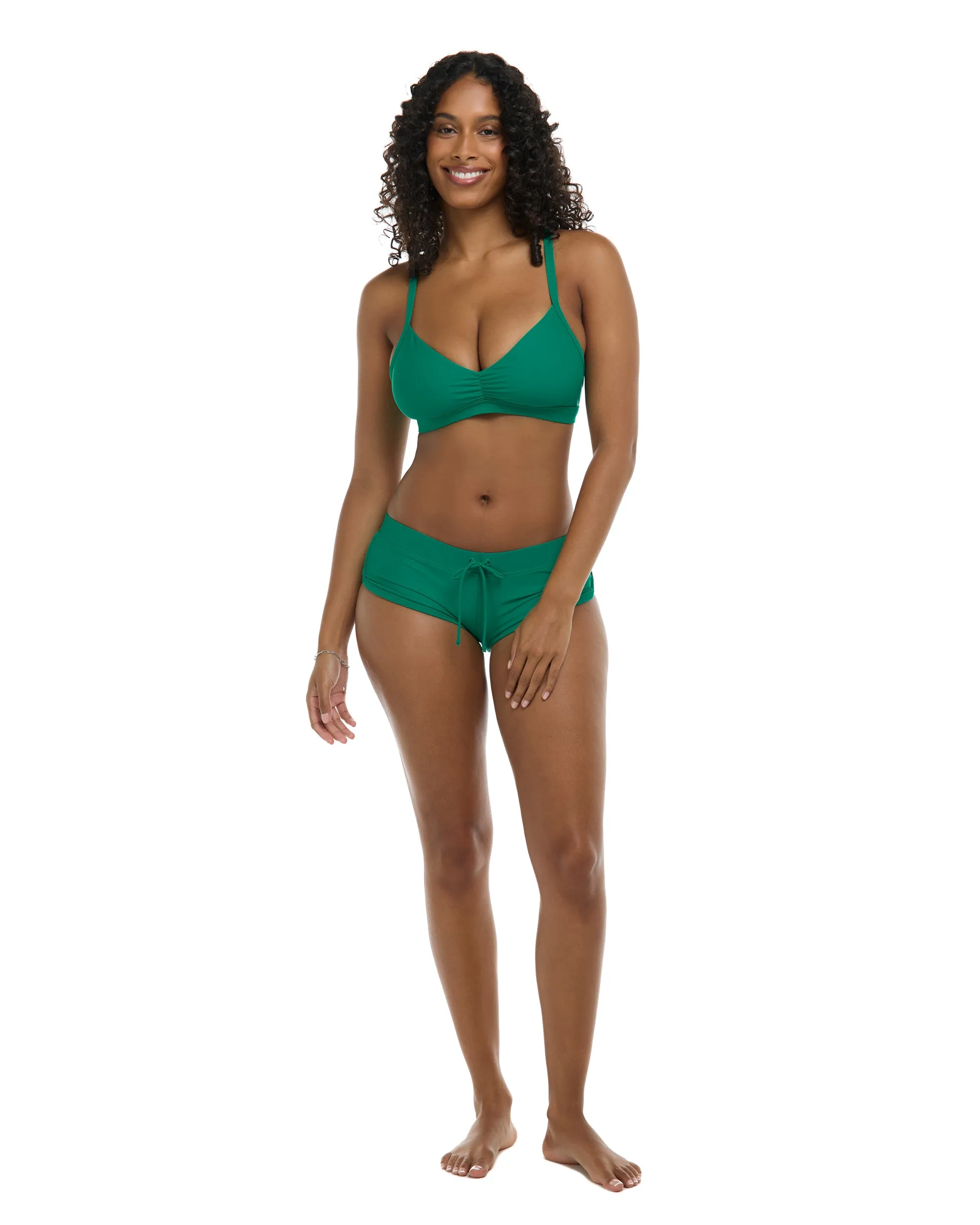 Smoothies Drew D-F Cup Swim Top - Viridian