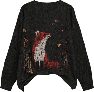 SOLY HUX Plus Size Sweaters for Women Graphic Print Crew Neck Long Sleeve Knit Pullover Tops