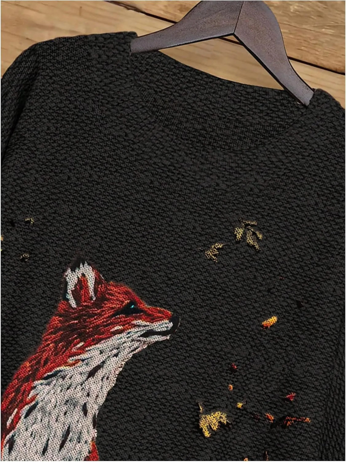 SOLY HUX Plus Size Sweaters for Women Graphic Print Crew Neck Long Sleeve Knit Pullover Tops