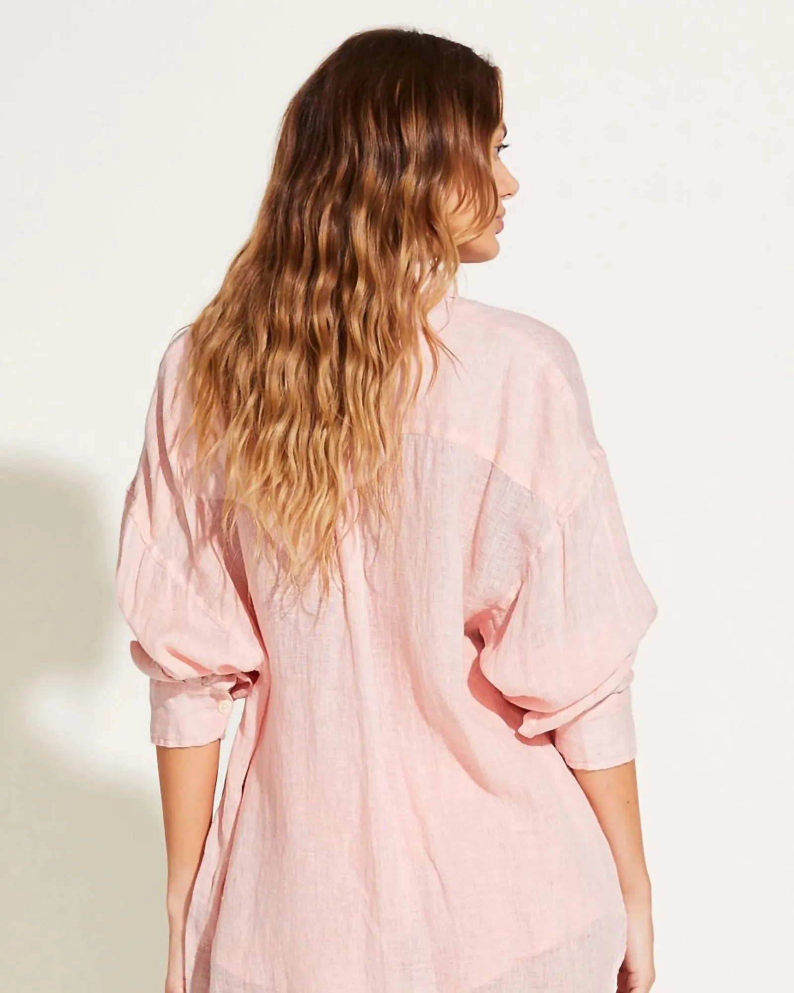 Tallows Linen Short In Coral | Coral