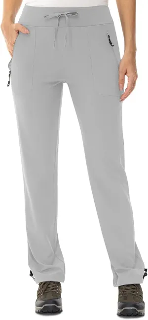 TBMPOY Women's Hiking Pants Lightweight Outdoor Quick Dry Travel Joggers Water Resistant Athletic Pants Zipper Pockets